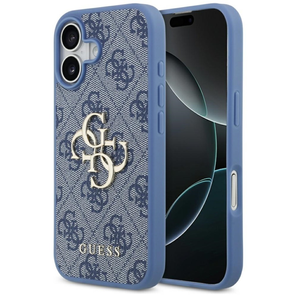 Husa pentru iPhone 17, Guess Hardcase 4G Big Logo, Protectie Slim, Compatibila, Albastru