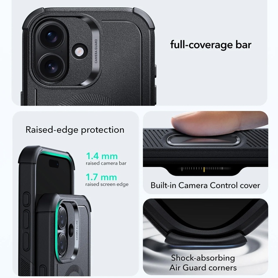 Husa pentru iPhone 17, Magsafe, ESR Cyber Halolock, Negru - 3 | YEO