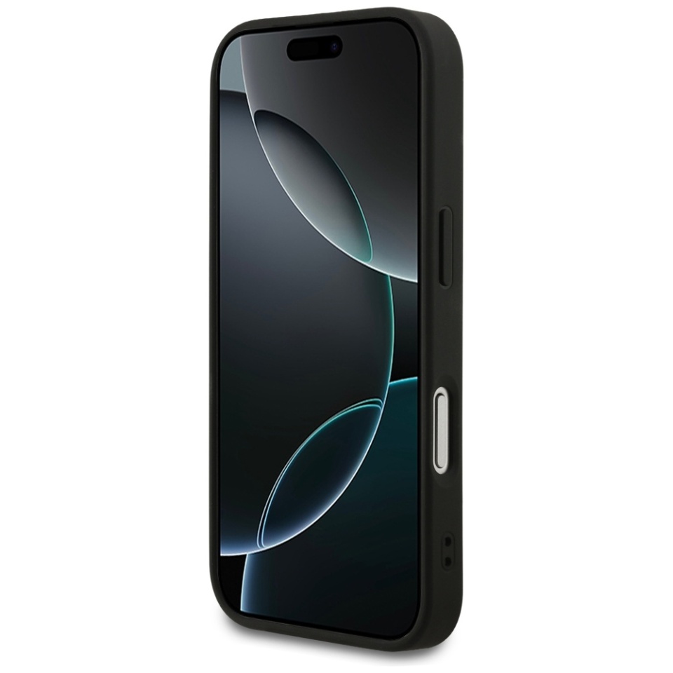 Husa pentru iPhone 17 Pro, 4G Ring Classic Logo MagSafe, Guess, Negru - 3 | YEO