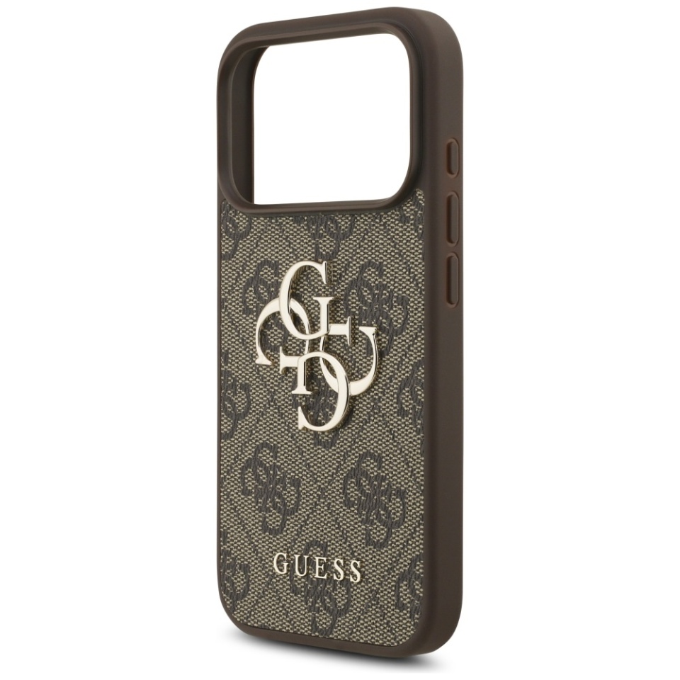Husa pentru iPhone 17 Pro, Guess Hardcase 4G Big Logo, Protectie Slim, Compatibila, Maro - 1 | YEO