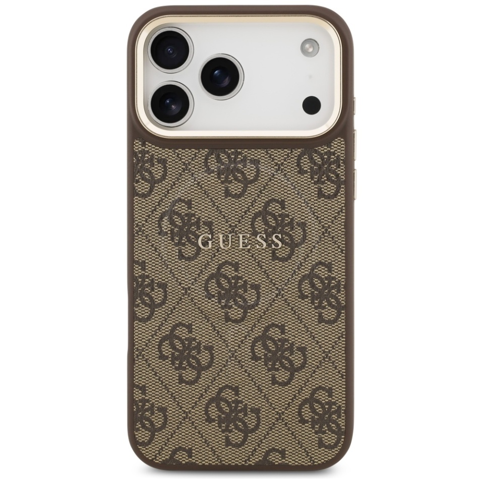 Husa pentru iPhone 17 Pro, Guess, Hardcase 4G Classic MagSafe, Maro - 3 | YEO