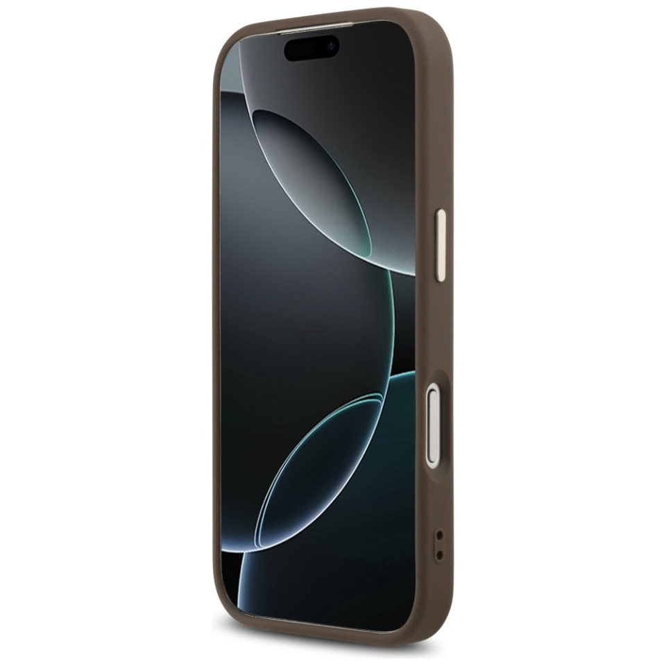 Husa pentru iPhone 17 Pro, Guess Hardcase Guess Big 4G Classic Logo, Protectie Slim, Compatibila, Maro - 3 | YEO