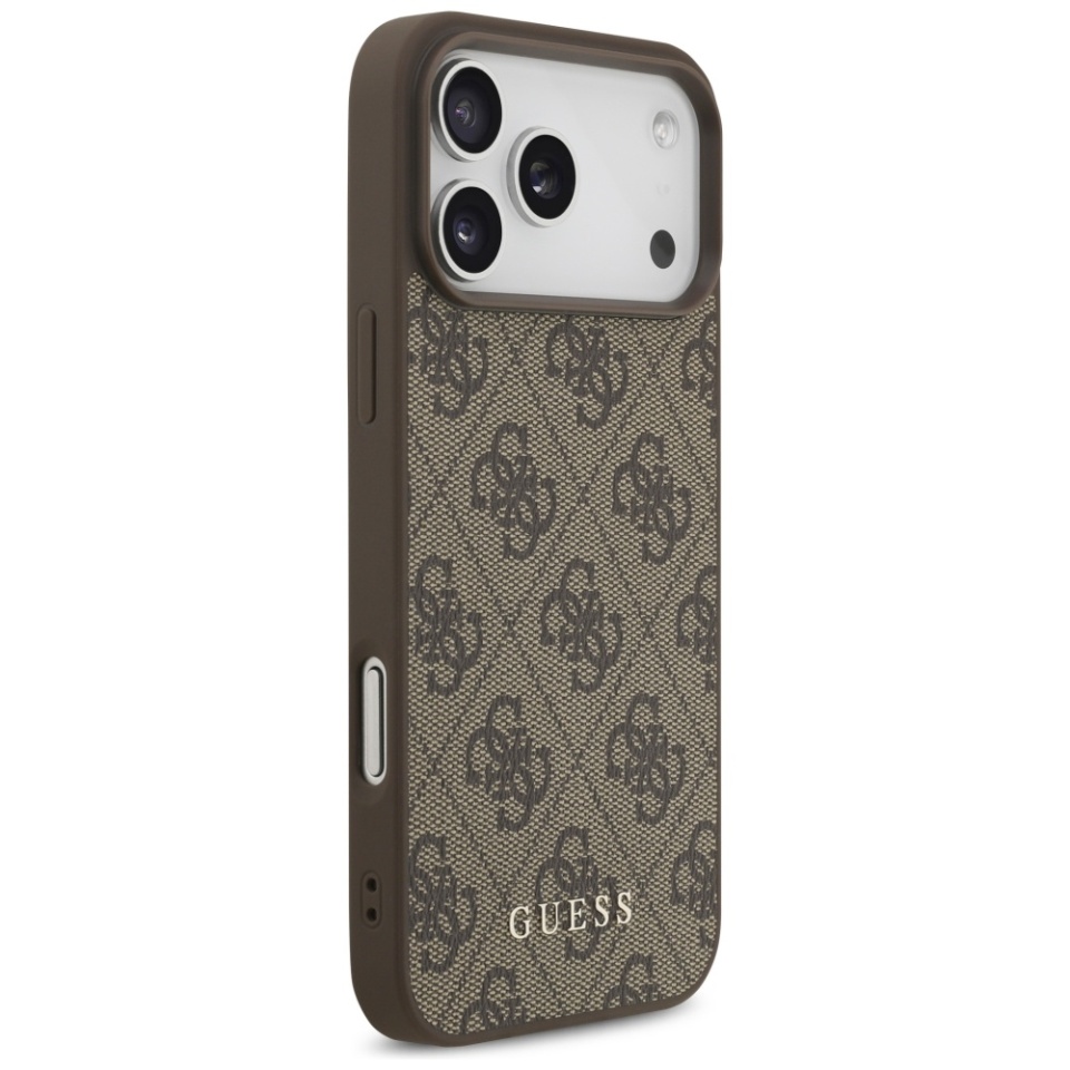 Husa pentru iPhone 17 Pro Max, Guess Hardcase 4G Classic, Maro - 3 | YEO