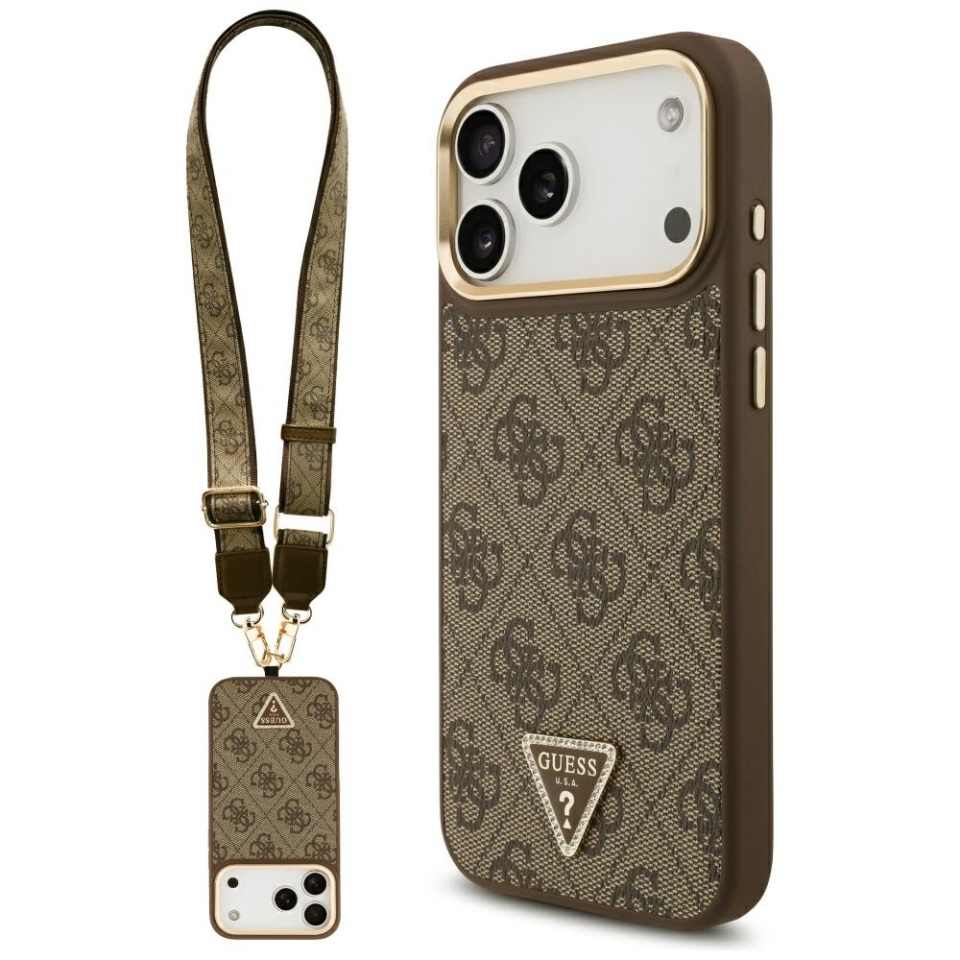 Husa pentru iPhone 17 Pro Max, Silicon 4G Big Metal Logo, Protectie Slim, Maro