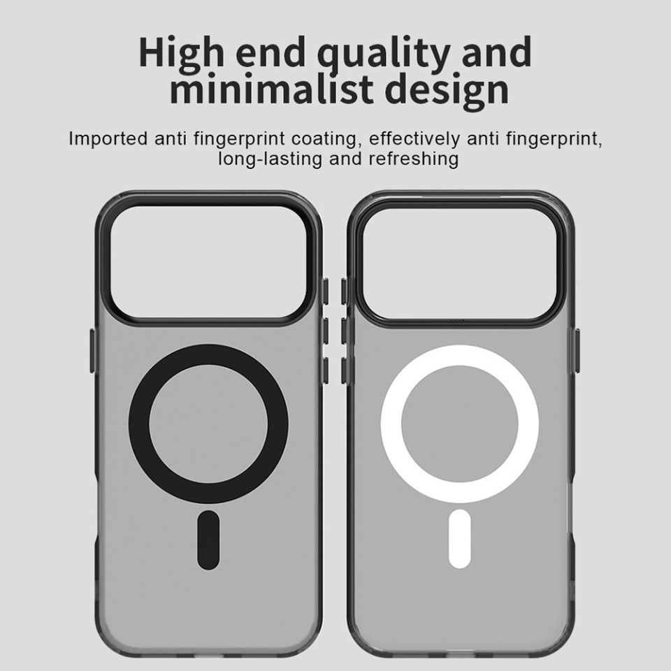 Husa pentru iPhone 17 Pro Max, SKYDDAR INOVATION, CandyCase, Magsafe, set cu sticker, Negru - 1 | YEO