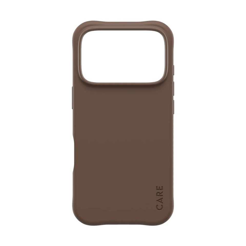 Husa pentru iPhone 17 Pro, PanzerGlass, CARE Fashionable Case, Silicon Soft Touch Slim Eco-Friendly cu Protectie Avansata si Compatibilitate Wireless, Antialunecare, Antiamprenta, Maro - 1 | YEO