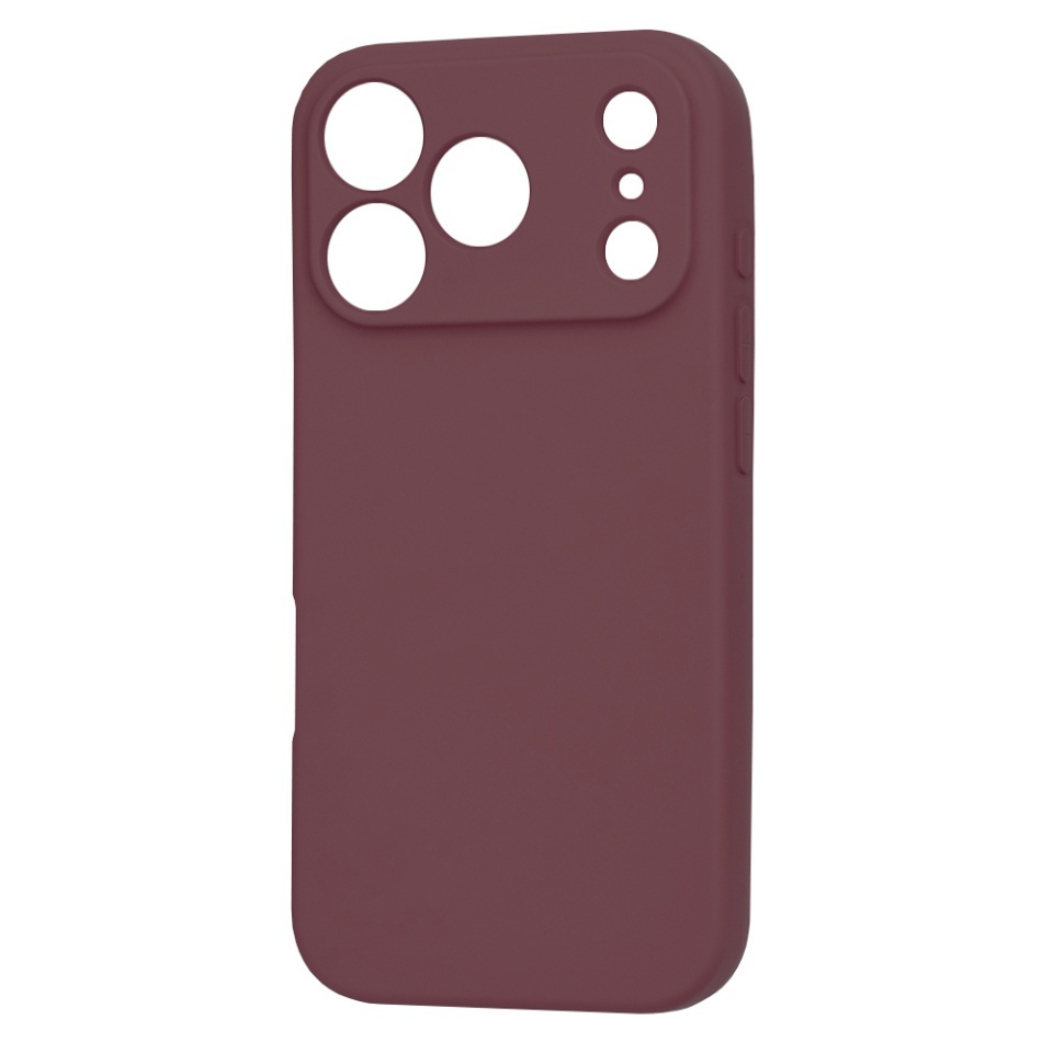 Husa pentru iPhone 17 Pro, SKYDDAR INNOVATION, din Silicon Catifelat, SoftFlex Magsafe, set cu sticker, Bordo - 1 | YEO