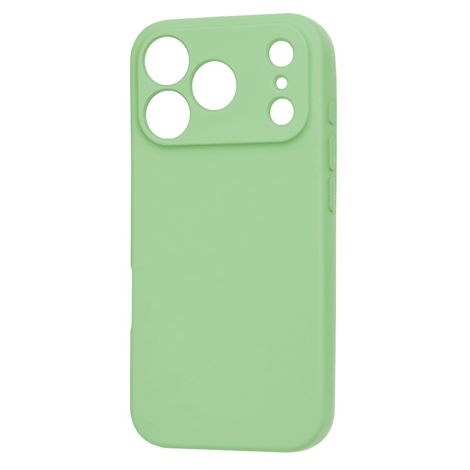 Husa pentru iPhone 17 Pro, SKYDDAR INNOVATION, din Silicon Catifelat, SoftFlex Magsafe, set cu sticker, Verde deschis - 1 | YEO