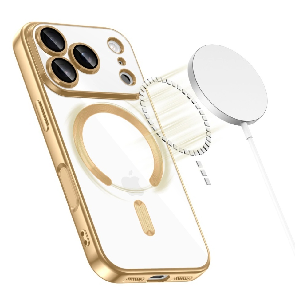 Husa pentru iPhone 17 Pro, SKYDDAR INNOVATION, Luxury Shield Magsafe, Protectie Antisoc, set cu sticker, Verde inchis - 1 | YEO