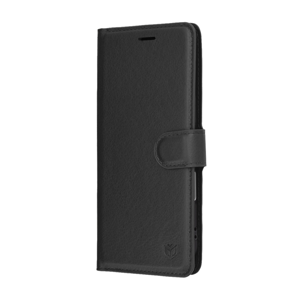 Husa pentru iPhone Air, SKYDDAR INNOVATION, Leather Folio tip Carte, cu Portofel Interior, Finisaje Premium, set cu sticker, Negru - 3 | YEO