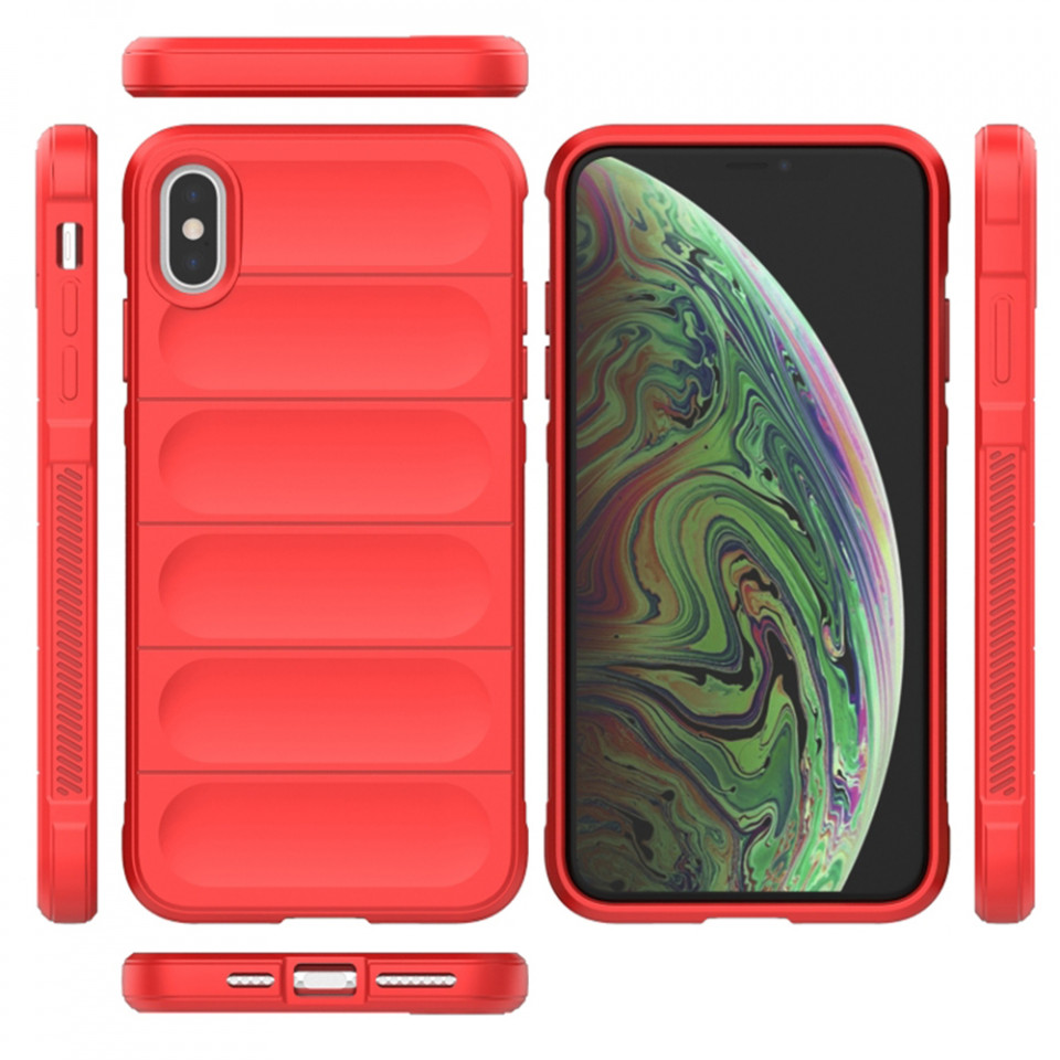 Husa pentru iPhone XS Max eleganta, din silicon mat, SKDR Vogue - Bleu - 1 | YEO
