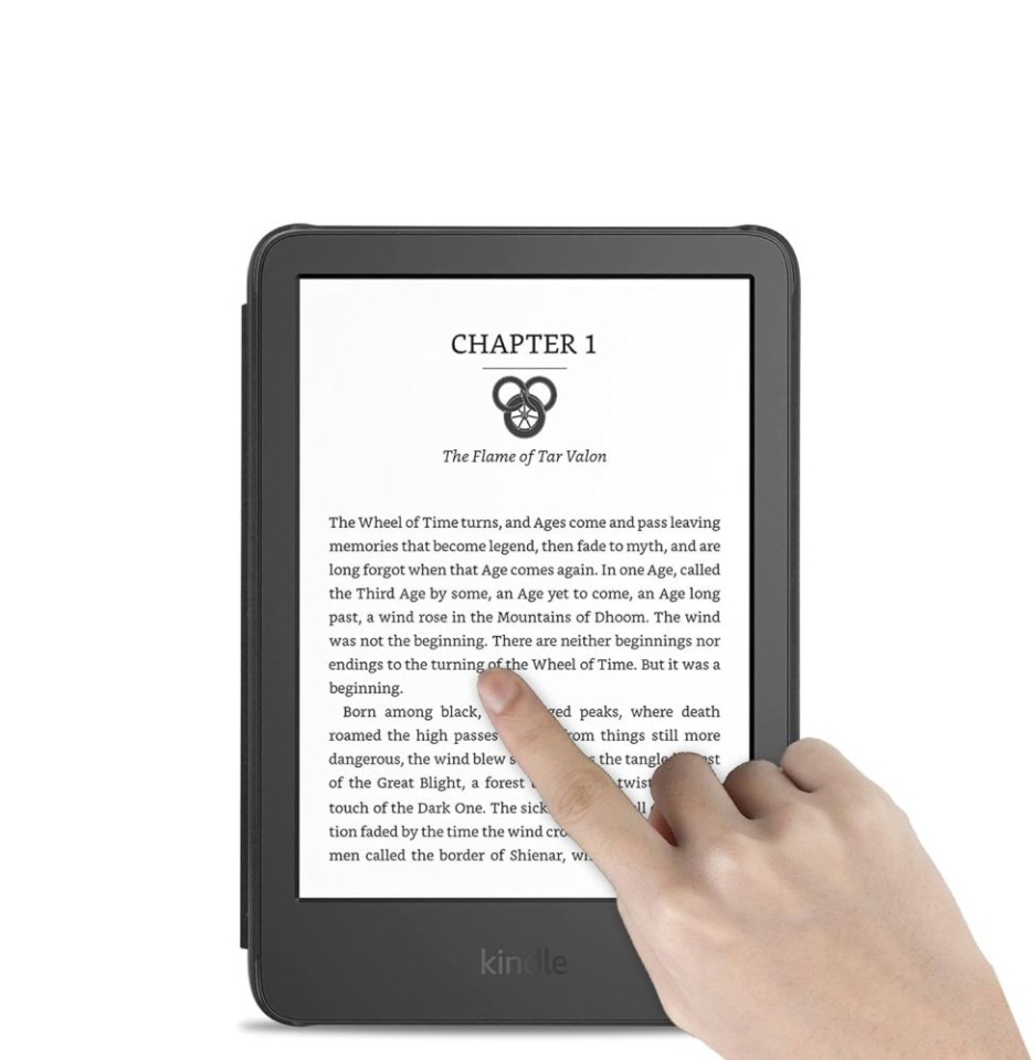 Husa pentru Kindle Paperwhite 6 (2024) / 6 Signature Edition (2024) / Colorsoft Signature Edition (2024), SKYDDAR INNOVATION, SmartCover, Negru, set cu sticker - 3 | YEO