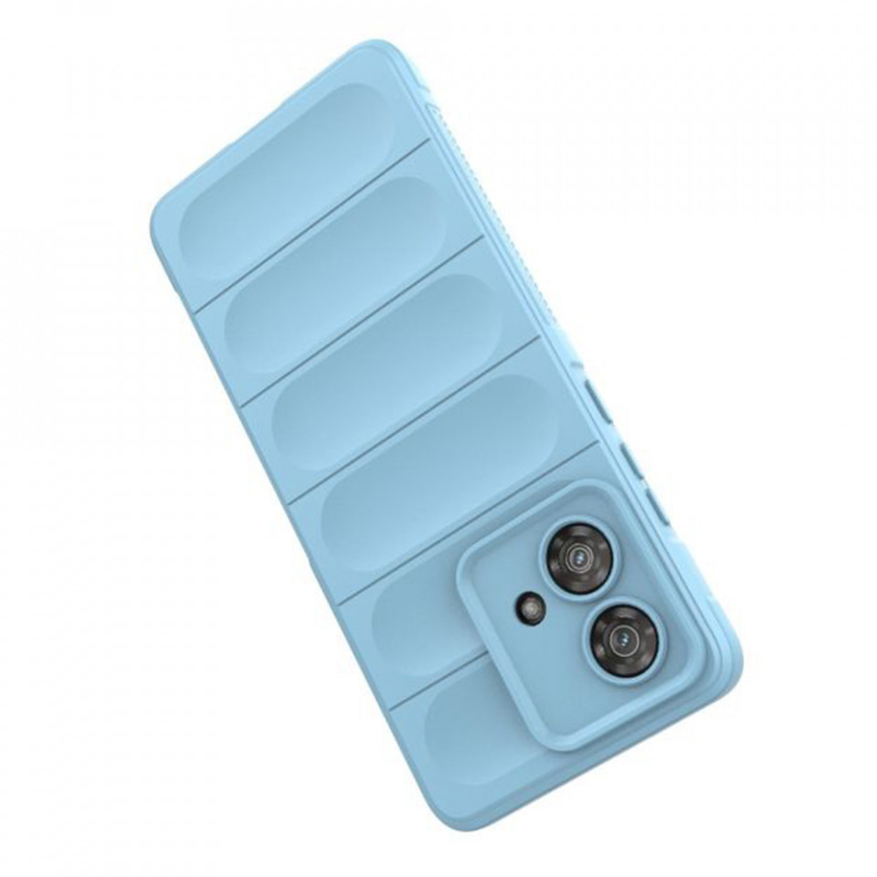 Husa pentru Motorola Edge 40 Neo eleganta, din silicon mat, SKDR Vogue - Bleu - 3 | YEO