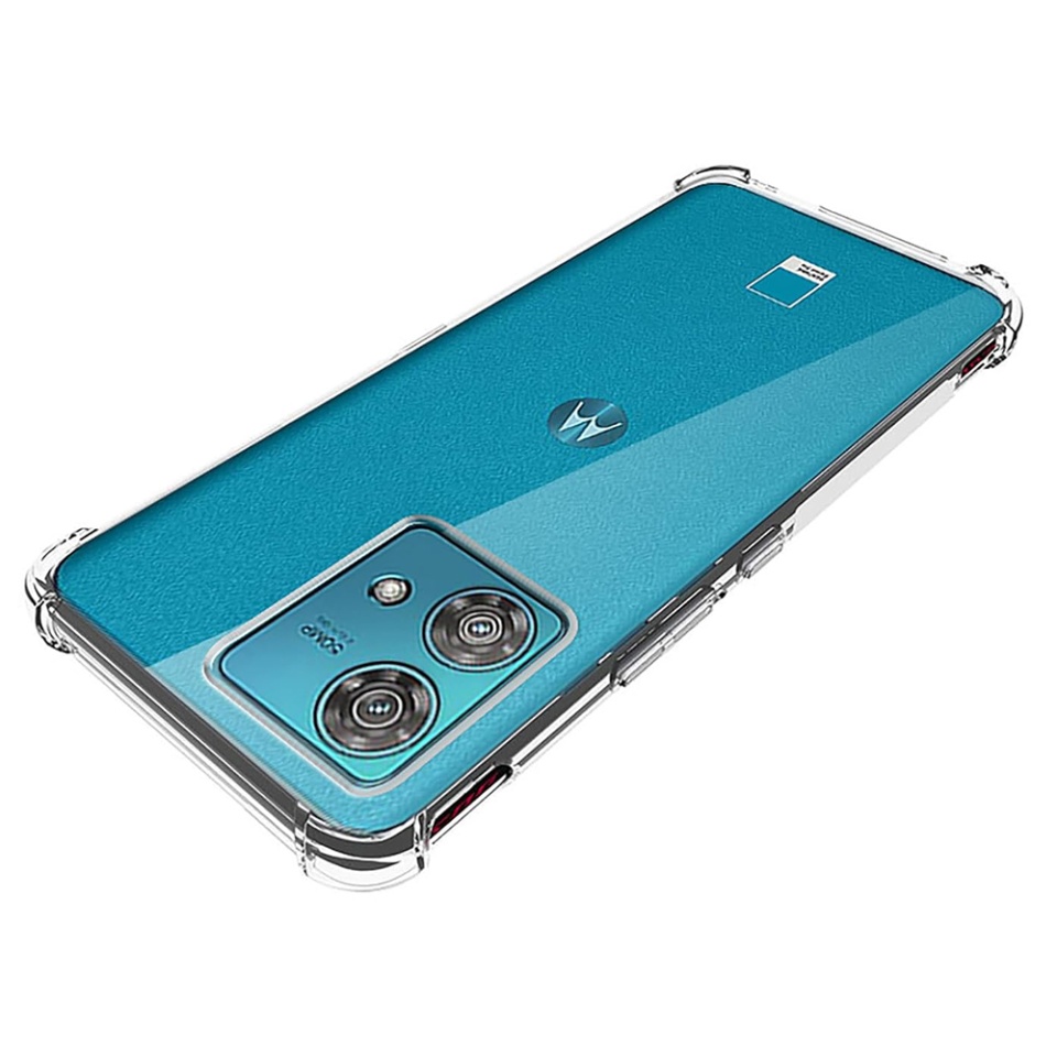 Husa pentru Motorola Edge 40 Neo , SKYDDAR INNOVATION, Shockproof Clear din Silicon Slim, Transparenta, set cu sticker - 2 | YEO