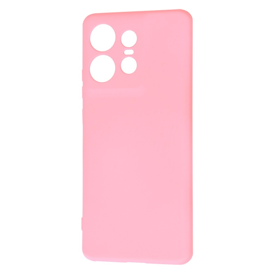 Husa pentru Motorola Edge 50 Pro, SKYDDAR INNOVATION, din Silicon Catifelat, SoftElegance, set cu sticker, Roz - 3 | YEO