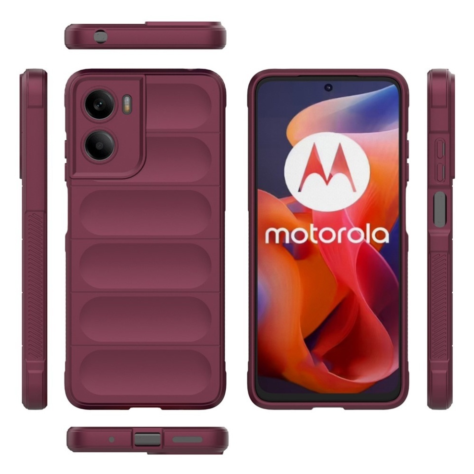 Husa pentru Motorola Moto G05 / Moto E15, SKYDDAR INNOVATION, Magic Shield, din Silicon Mat, set cu sticker, Mov - 1 | YEO