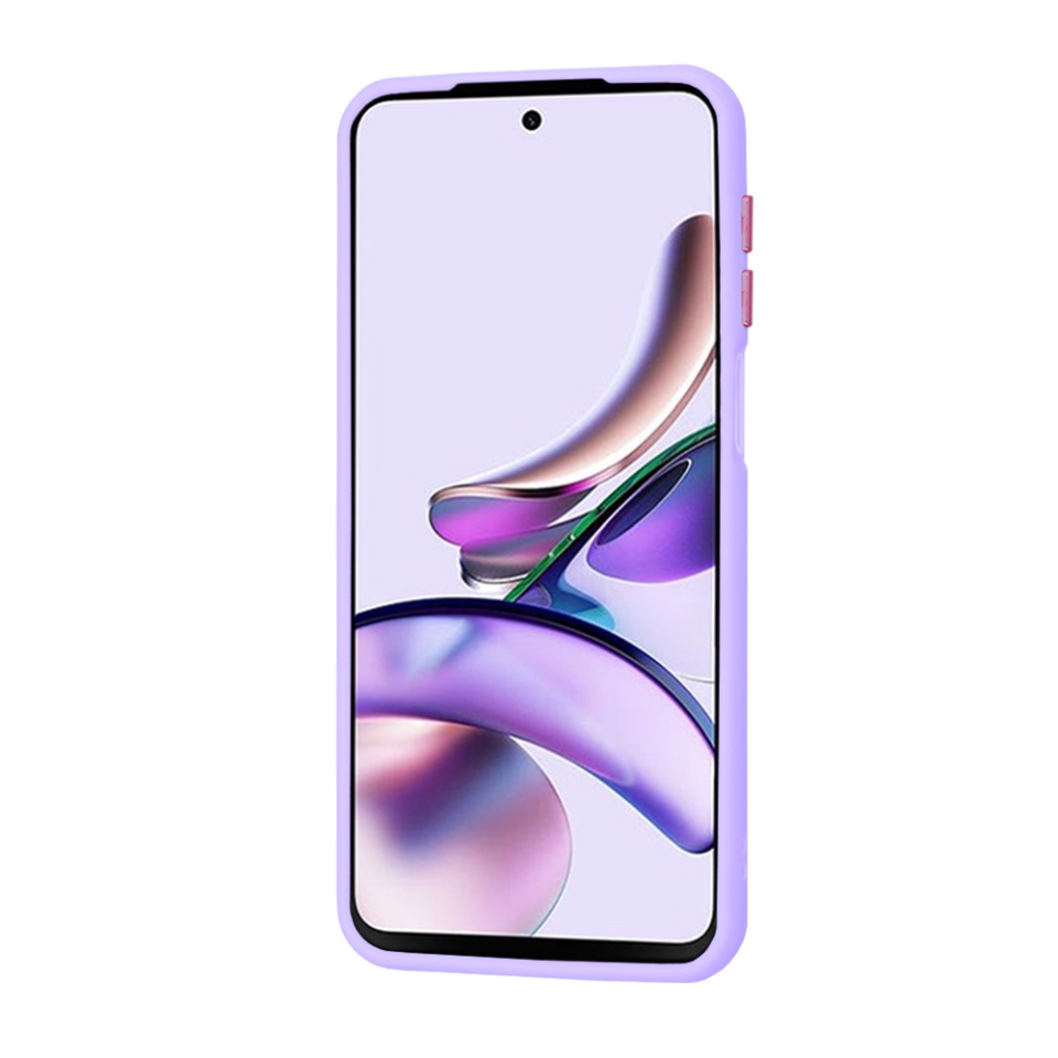 Husa pentru Motorola Moto G23 / Moto G13, ce Absoarbe Cele mai Aspre Socuri, Skyddar Frosted - Mov deschis - 2 | YEO