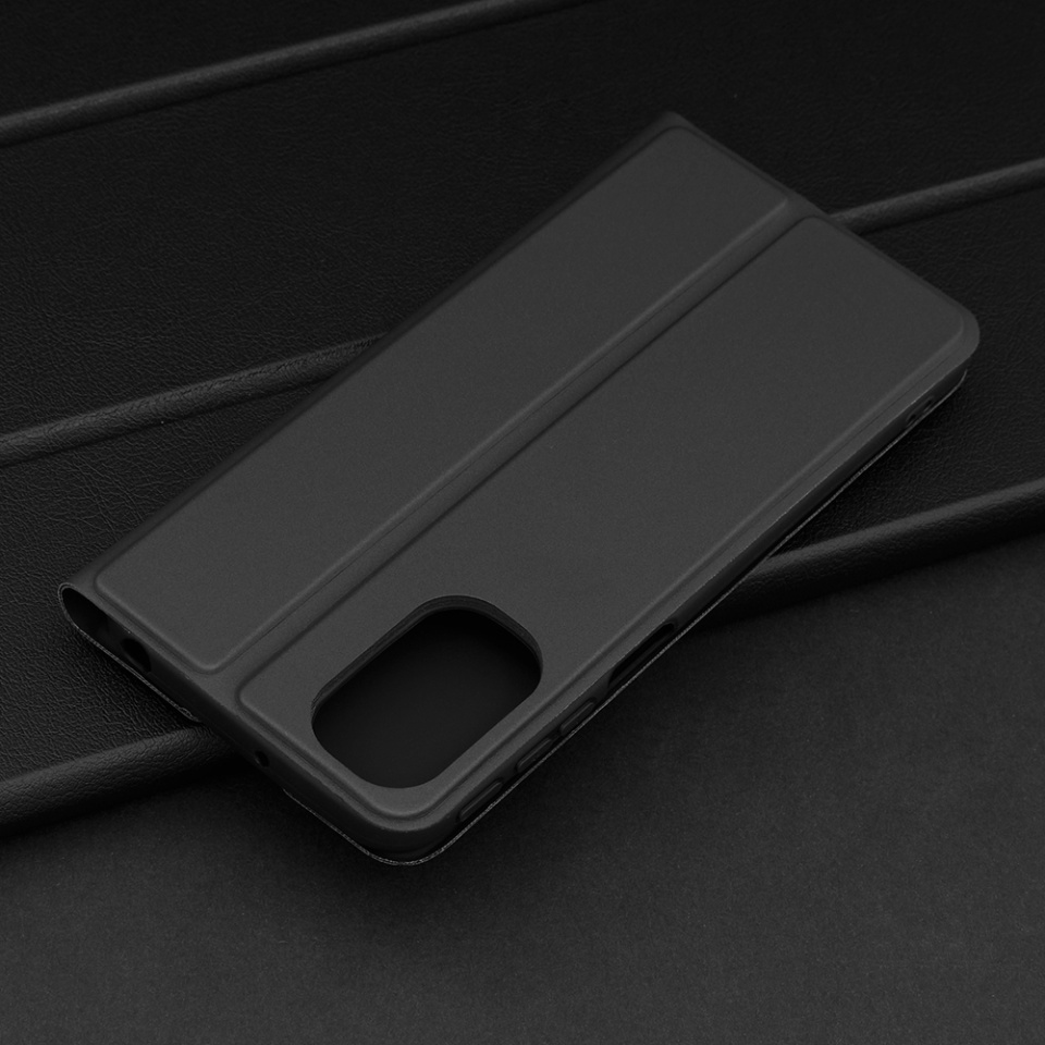 Husa pentru Motorola Moto G31 / Moto G41, SKYDDAR INNOVATION, Magskin Book, tip Carte cu Portofel Interior, set cu sticker, Negru - 3 | YEO