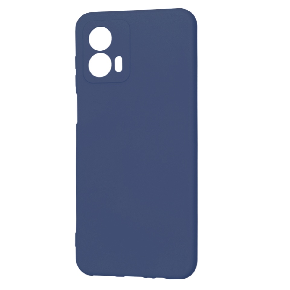 Husa pentru Motorola Moto G53 din Silicon Catifelat, Protectie Premium, Skyddar SoftElegance - Bleumarin - 1 | YEO