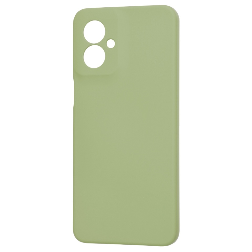 Husa pentru Motorola Moto G55, SKYDDAR INNOVATION, din Silicon Catifelat, SoftElegance, set cu sticker, Verde - 3 | YEO