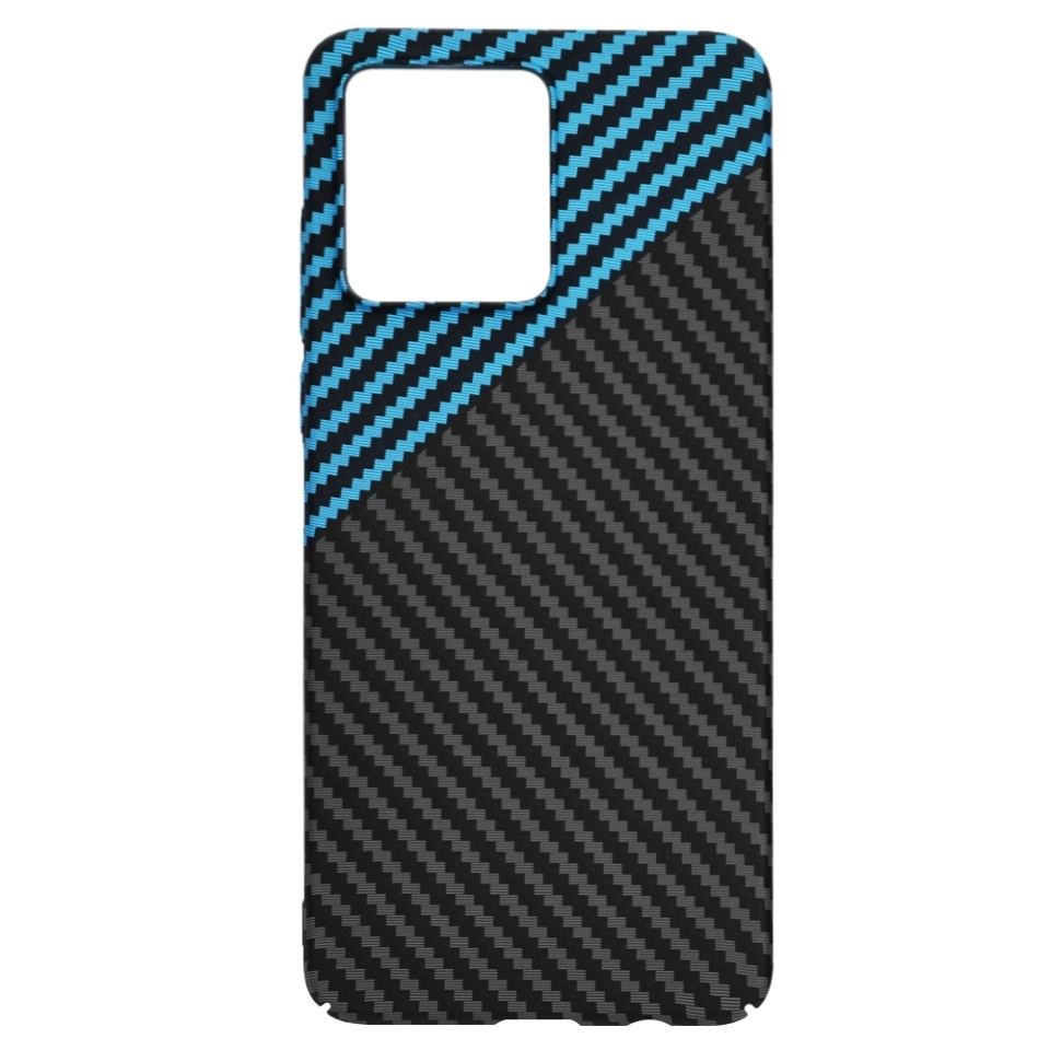 Husa pentru Motorola Moto G84, SKYDDAR INNOVATION, textura carbon, Carbonite FiberShell, set cu sticker, [Culoare necunoscută], - 3 | YEO
