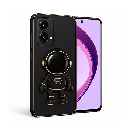 Husa pentru Motorola Moto G85, suport Kickstand Astronaut, Negru