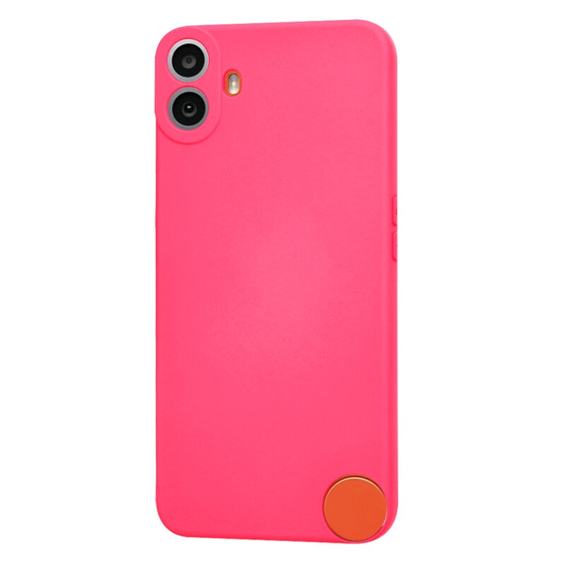 Husa pentru Nothing CMF Phone 1 din Silicon Catifelat, Protectie Premium, Skyddar SoftElegance - Fucsia - 2 | YEO