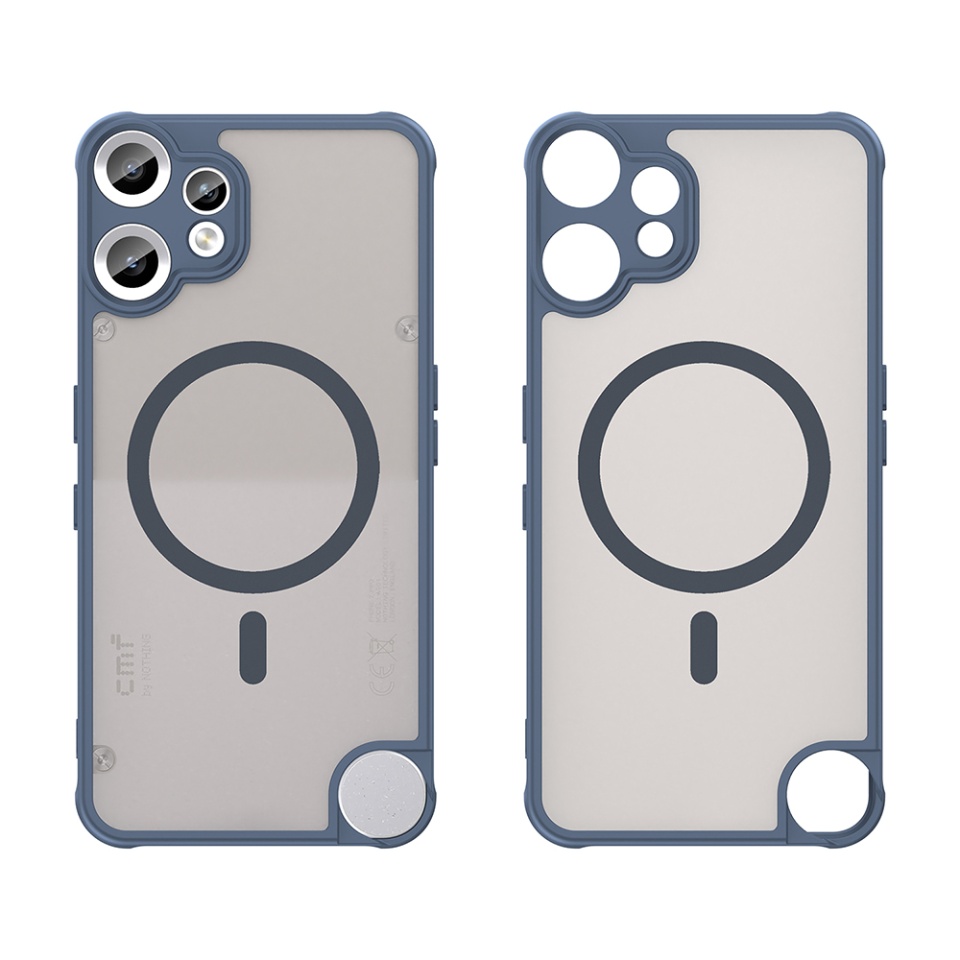 Husa pentru Nothing CMF Phone 2 Pro, SKYDDAR INNOVATION, HaloFrost MagSafe II, Antisoc, set cu sticker, Bleumarin - 1 | YEO