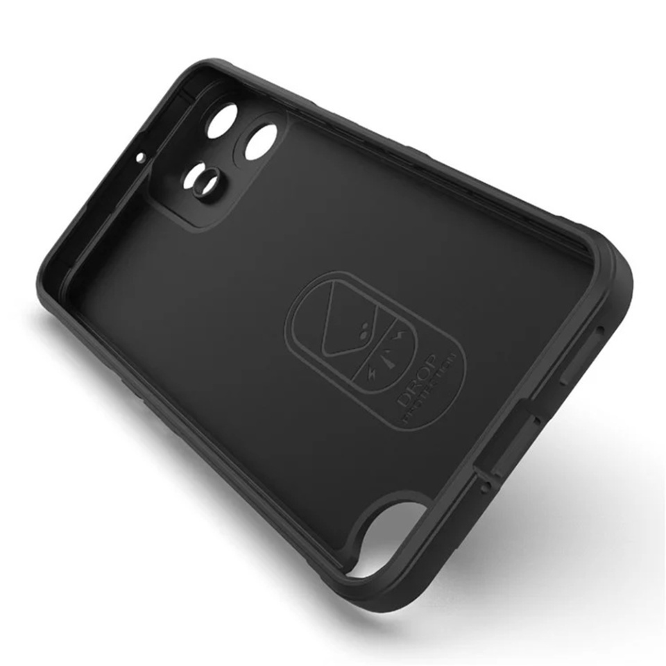 Husa pentru Nothing CMF Phone 2 Pro, SKYDDAR INNOVATION, Magic Shield, din Silicon Mat, set cu sticker, Negru - 3 | YEO