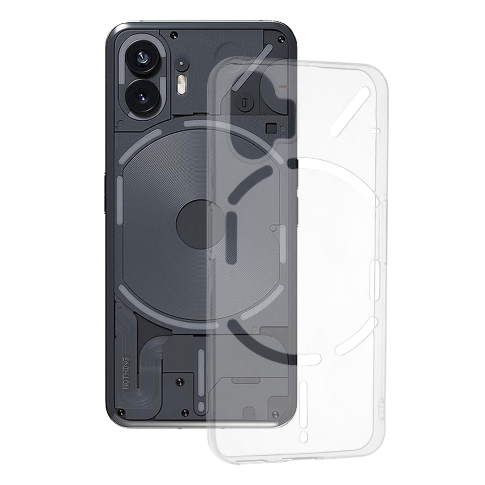 Husa pentru Nothing Phone (2) din silicon transparent, SKDR ClearGuard - Transparent