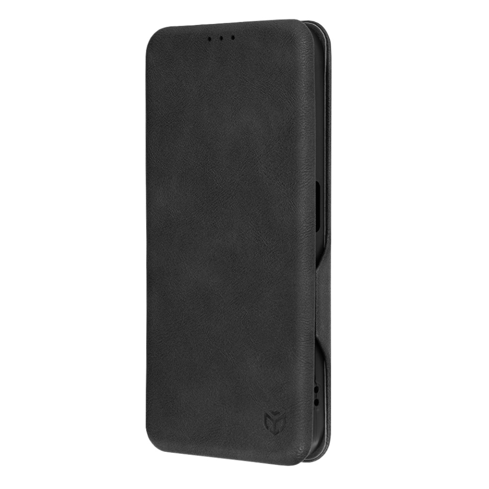 Husa pentru Nothing Phone (2a) / Phone (2a) Plus, SKYDDAR INNOVATION, Safe Wallet tip carte din Piele Ecologica, Suport Carduri, Inchidere Magnetica, Negru, set cu sticker - 3 | YEO