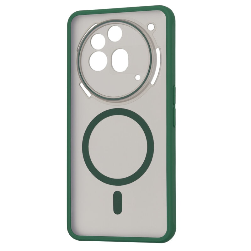 Husa pentru Nothing Phone (3a) Pro, SKYDDAR INNOVATION, Frosted MagSafe, Antisoc, set cu sticker, Verde inchis - 3 | YEO