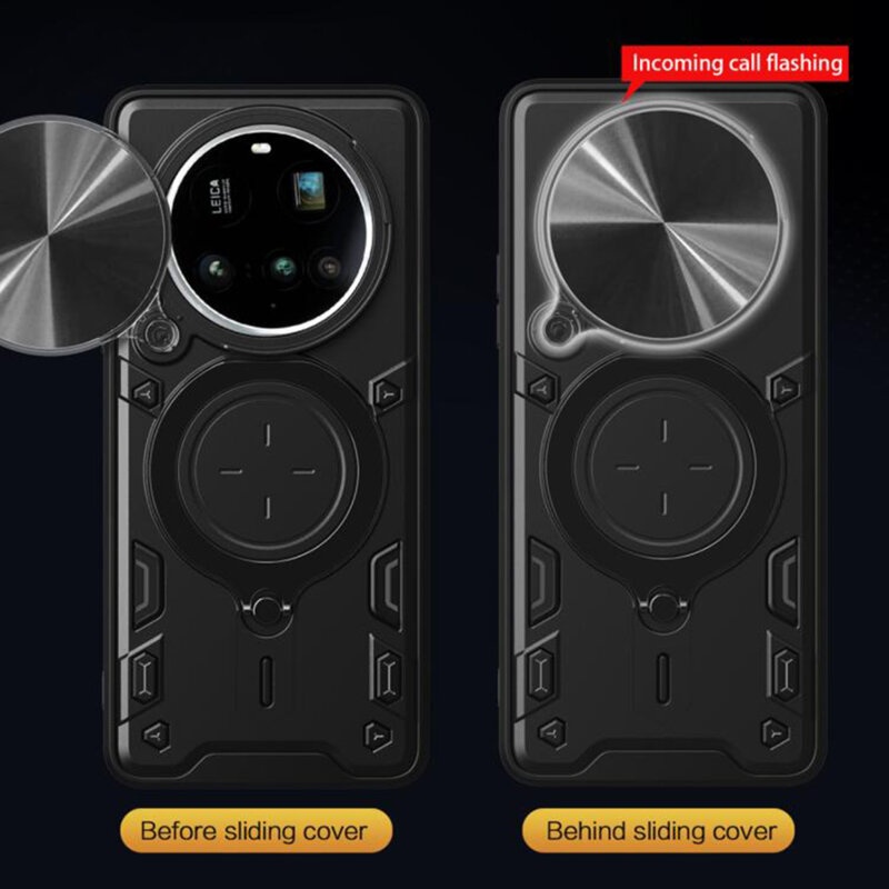 Husa pentru Nothing Phone (3a) Pro, SKYDDAR INNOVATION, SafeCover, Inel Magnetic, Protectie Camera, Mov, set cu sticker - 2 | YEO