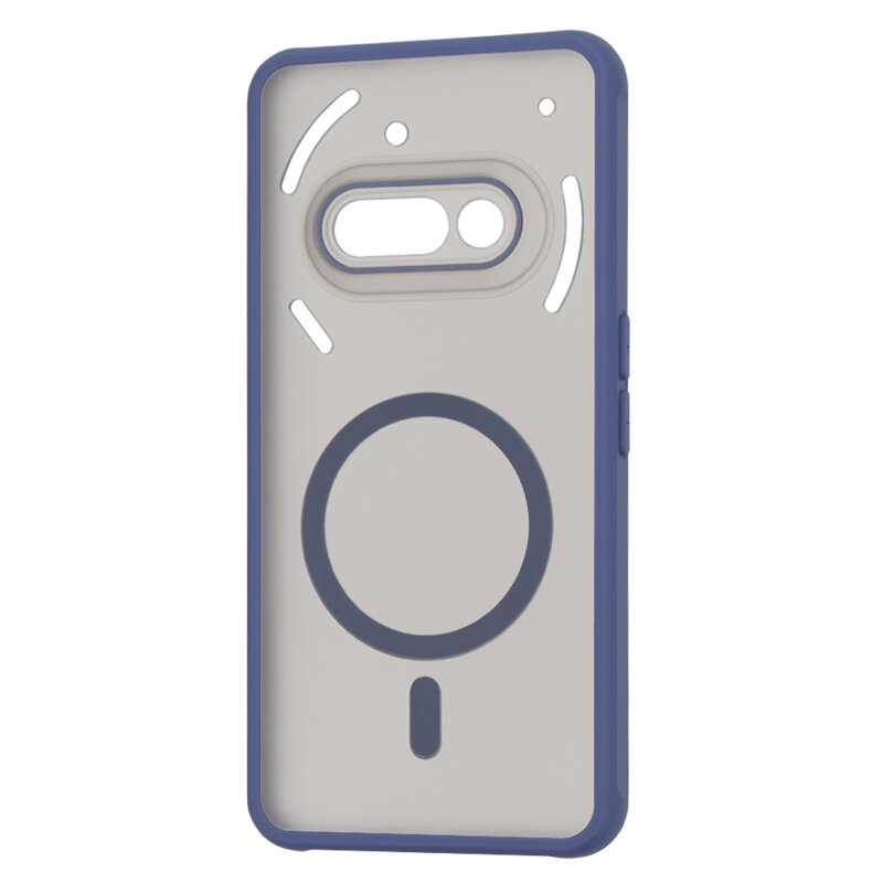 Husa pentru Nothing Phone (3a), SKYDDAR INNOVATION, Frosted, Bleumarin, set cu sticker - 3 | YEO