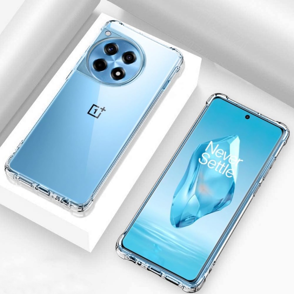 Husa pentru OnePlus 12R , SKYDDAR INNOVATION, Shockproof Clear din Silicon Slim, Transparenta, set cu sticker - 3 | YEO