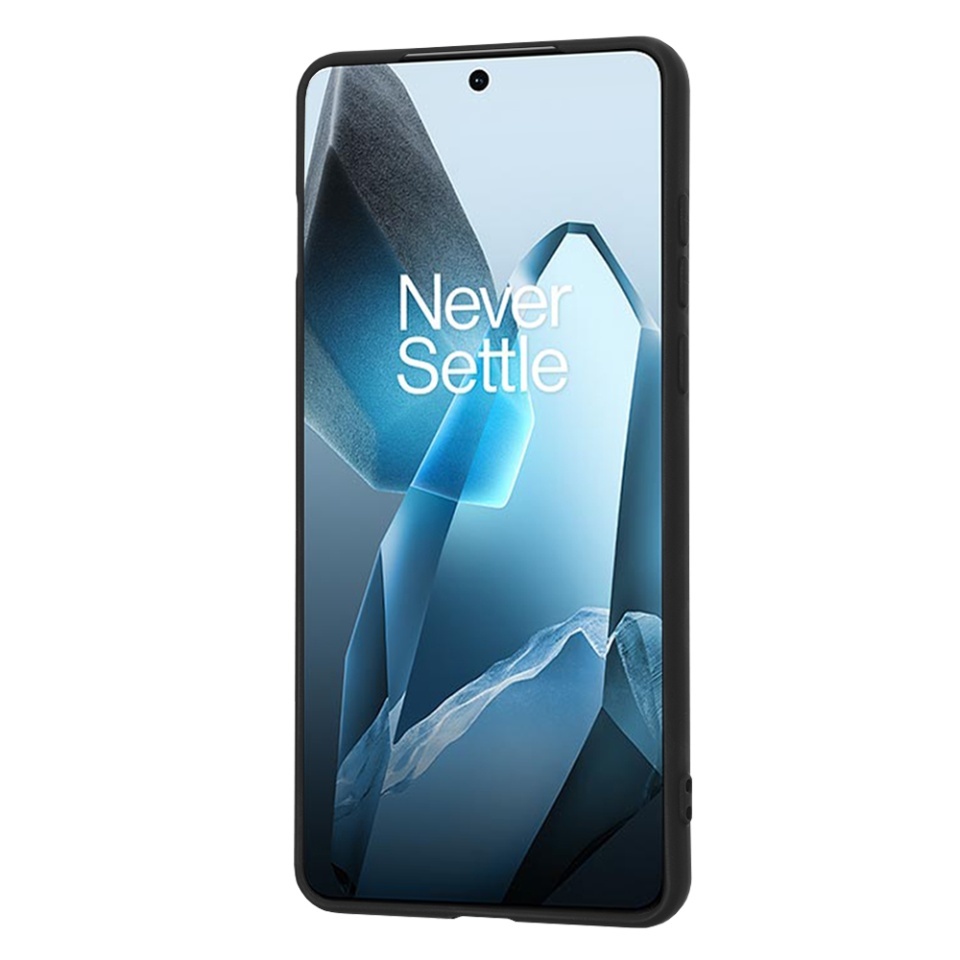 Husa pentru OnePlus 13, SKYDDAR INNOVATION, din Silicon Catifelat, SoftElegance, set cu sticker, Negru - 1 | YEO