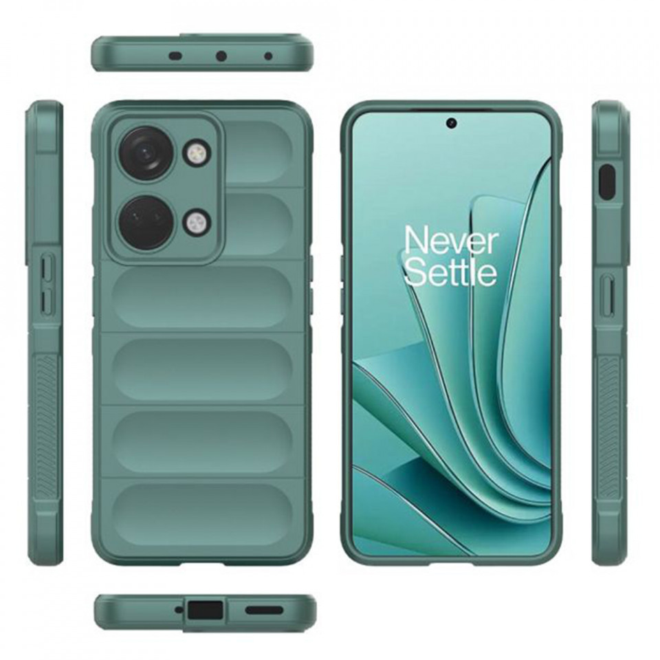 Husa pentru OnePlus Nord 3 eleganta, din silicon mat, SKDR Vogue - Verde - 1 | YEO