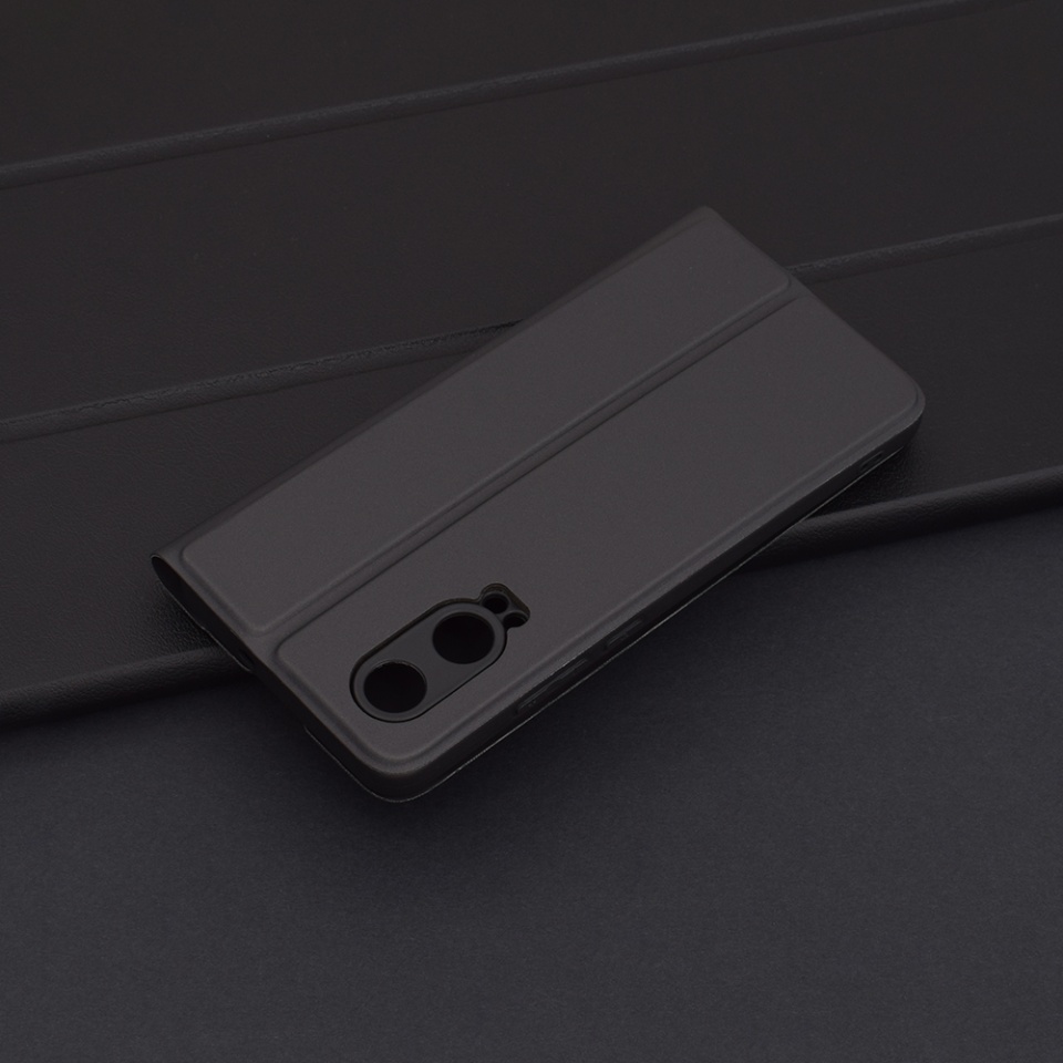 Husa pentru OnePlus Nord CE4 Lite, SKYDDAR INNOVATION, Magskin Book, tip Carte cu Portofel Interior, set cu sticker, Negru - 1 | YEO