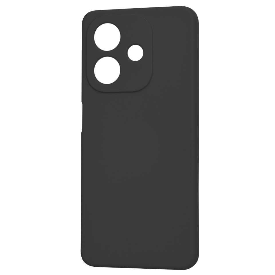 Husa pentru Oppo A40 4G / A60 5G din Silicon Catifelat, Protectie Premium, Skyddar SoftElegance - Negru - 3 | YEO