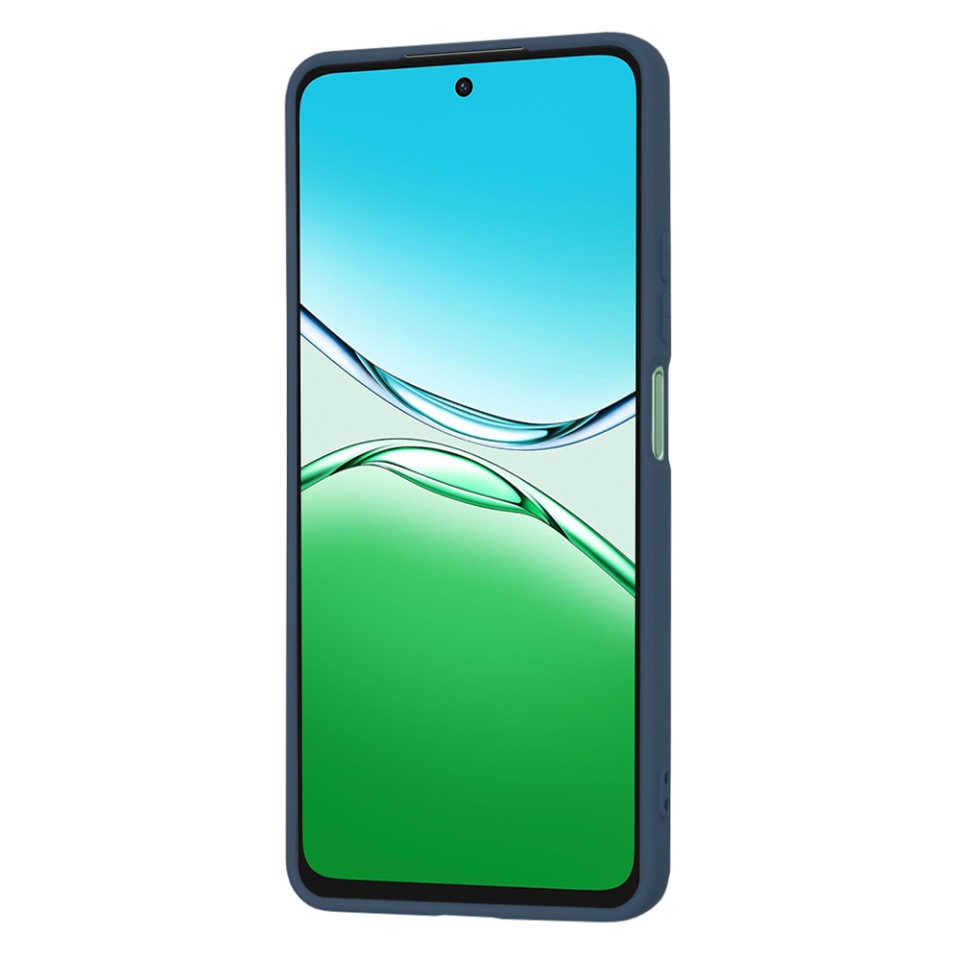 Husa pentru Oppo A5 Pro 5G / A5 Pro 4G, SKYDDAR INNOVATION, din Silicon Catifelat, SoftElegance , Bleumarin, set cu sticker - 1 | YEO