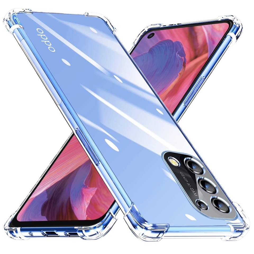 Husa pentru Oppo A54 5G / A74 5G / OnePlus Nord N200 5G , SKYDDAR INNOVATION, Shockproof Clear din Silicon Slim, Transparenta, set cu sticker