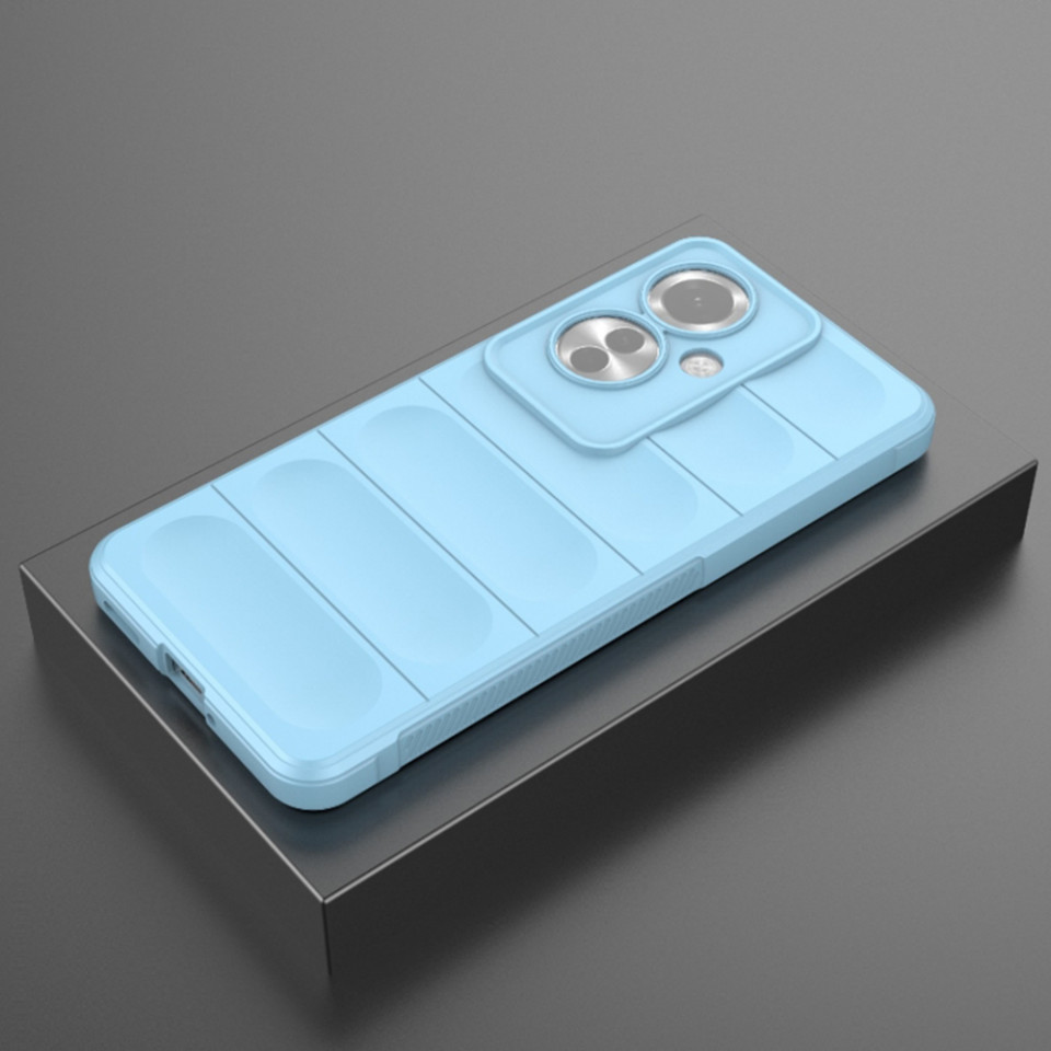 Husa pentru Oppo Reno11 F eleganta, din silicon mat, SKDR Vogue - Bleu - 2 | YEO