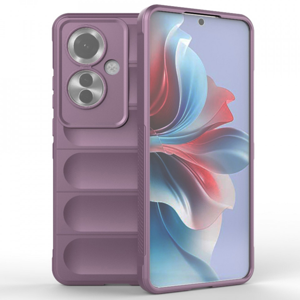 Husa pentru Oppo Reno11 F eleganta, din silicon mat, SKDR Vogue - Mov