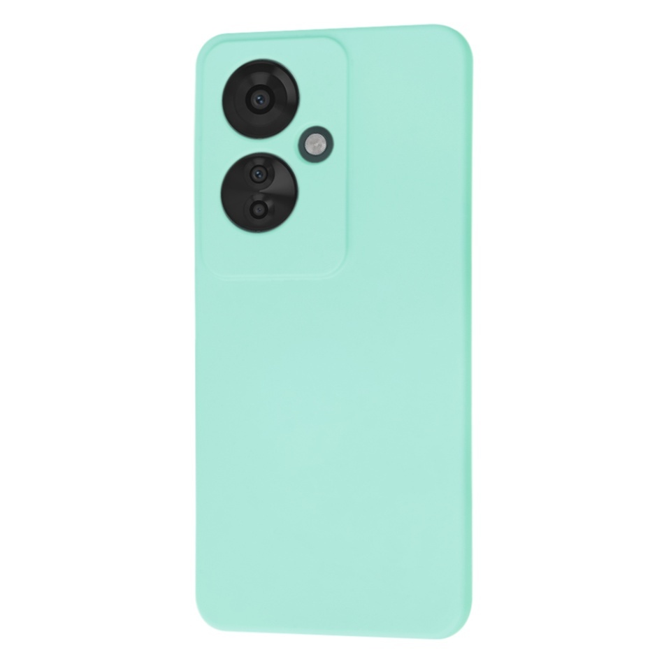 Husa pentru Oppo Reno11 F, SKYDDAR INNOVATION, din Silicon Catifelat, SoftElegance, set cu sticker, Turcoaz - 2 | YEO