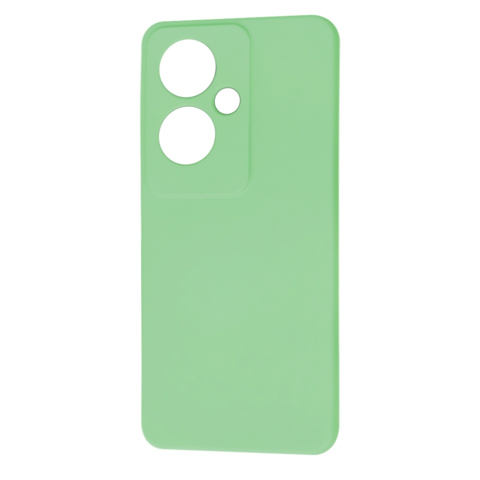 Husa pentru Oppo Reno11 F, SKYDDAR INNOVATION, din Silicon Catifelat, SoftElegance, set cu sticker, Verde deschis - 3 | YEO