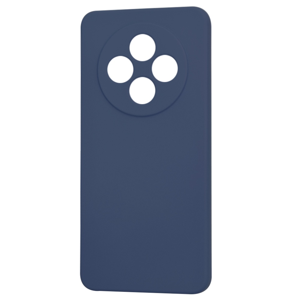 Husa pentru Oppo Reno12 F 5G / Reno12 FS / Reno12 F 4G din Silicon Catifelat, Protectie Premium, Skyddar SoftElegance - Bleumarin - 3 | YEO