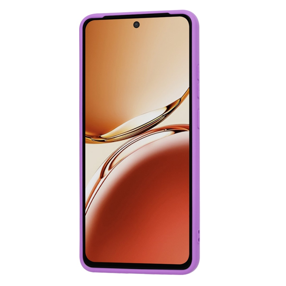 Husa pentru Oppo Reno12 F 5G / Reno12 FS / Reno12 F 4G din Silicon Catifelat, Protectie Premium, Skyddar SoftElegance - Mov - 1 | YEO