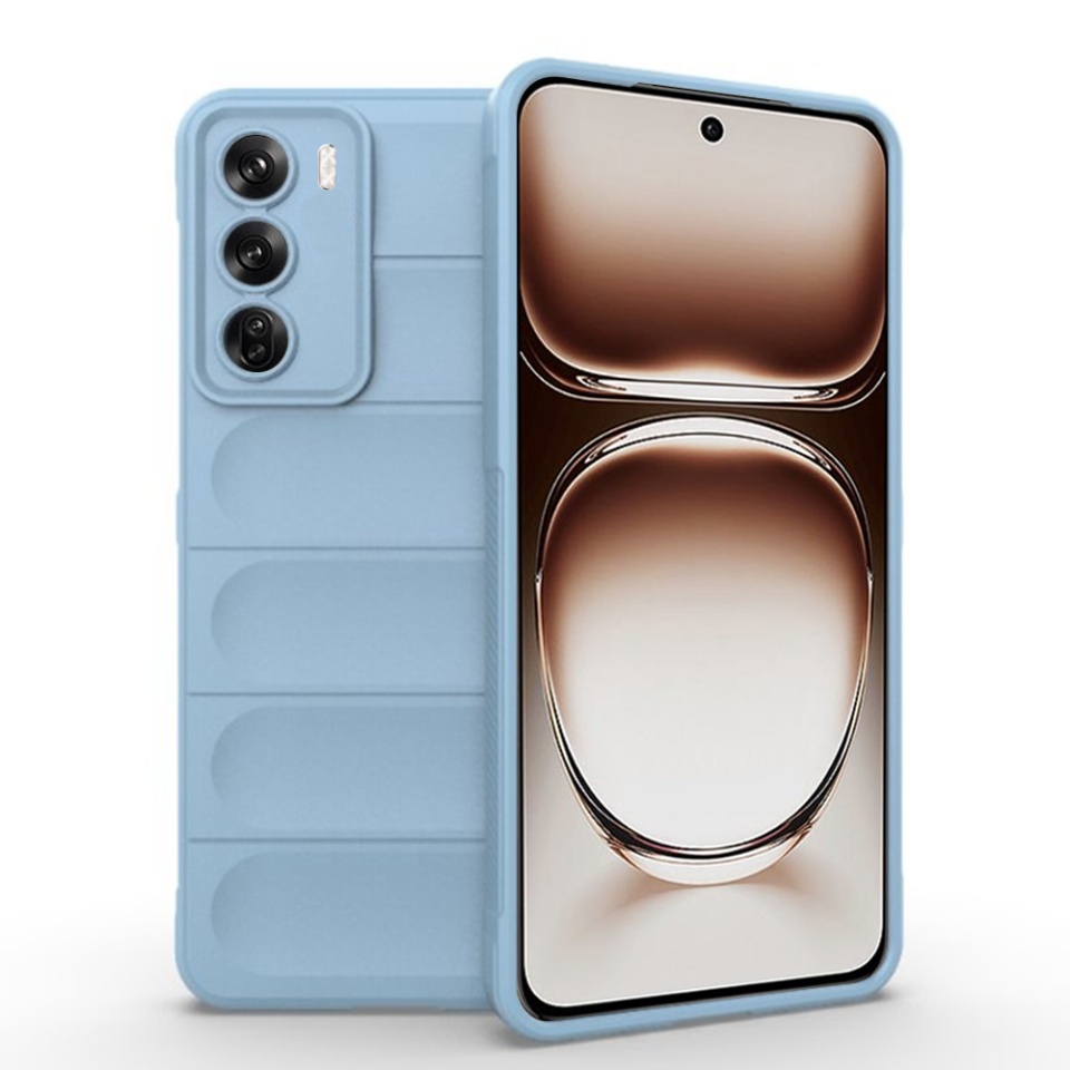 Husa pentru Oppo Reno12 Pro eleganta, din silicon mat, SKDR Vogue - Bleu