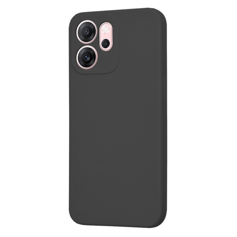 Husa pentru Oppo Reno14 F, SKYDDAR INNOVATION, din Silicon Catifelat, SoftElegance, set cu sticker, Negru - 2 | YEO