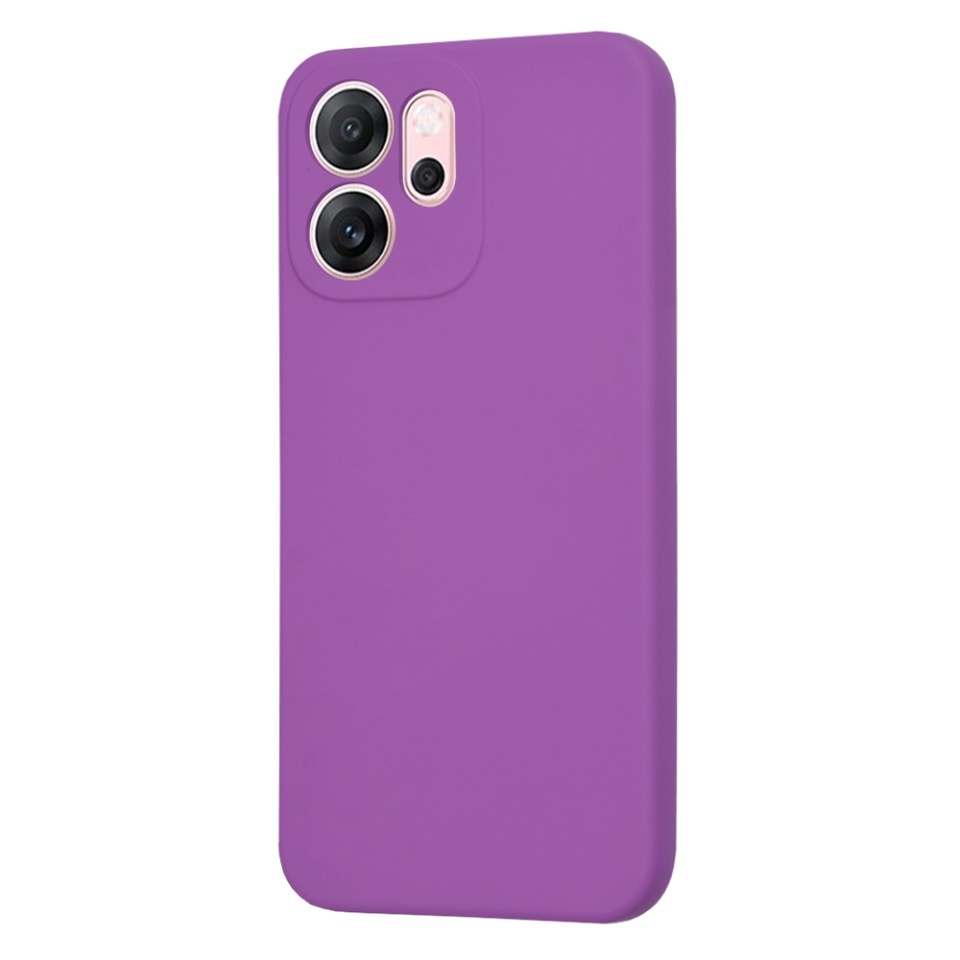 Husa pentru Oppo Reno14 F, SKYDDAR INNOVATION, din Silicon Catifelat, SoftElegance, set cu sticker, Mov - 2 | YEO